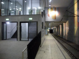 Looking along one of the southbound platforms