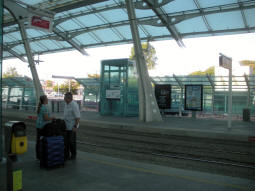 Looking across to the arrivals platform from the departure island platform