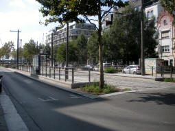 The platforms with the eastbound nearest. Service had not yet started when these pictures were taken