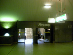 The exit from the concourse