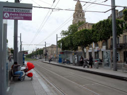 The platforms from the one for trams to Dravemont and La Gardette