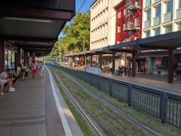 East- and westbound platforms from the latter