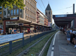 East- and westbound platforms from the latter