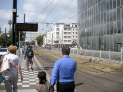 East- and westbound platforms from by the eastbound