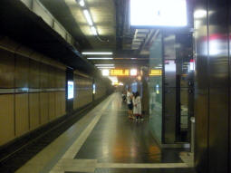 The southbound platform