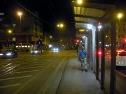 The platform for trams to Rellinghausen Finefraustra�e and Steele