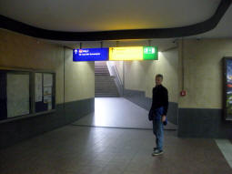 The exit from the southern concourse for the eastbound platform