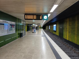 Southwest-bound platform