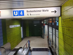 Approaching the southwest-bound platform