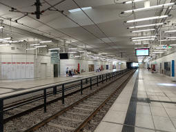 The platforms from the southbound
