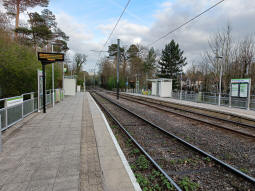 The platforms from the one for trams to New Addington