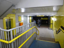 Looking towards the station exit from the stairs