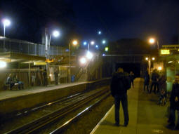 The platforms from the one for trams to Altrincham, East Didsbury and Manchester Airport