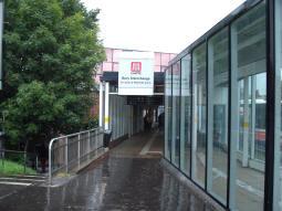 One of the entrances to the bus station