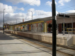 The platforms looking from the trams to Rochdale side