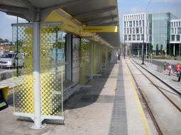 Looking along one of the platforms