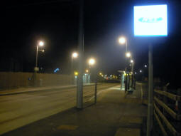 Looking towards the stop from the eponymous street