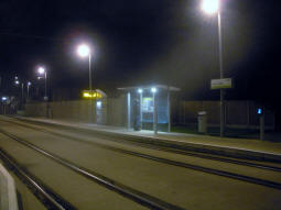 The platform for trams to Toton Lane from by the other platform