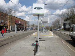 Looking towards the island platform