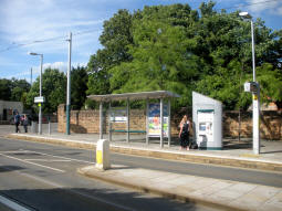 Looking across to the platform for trams to Station Street from the other platform