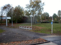 Looking towards the footbridge to Lauriston Drive and the Hucknall branch platforms from the Phoenix Park branch platforms