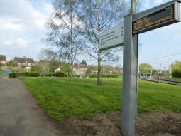 Looking towards the Hucknall branch island platform from the main decision point for which island platform is needed