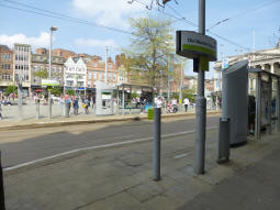 The platforms from by the one for trams to Hucknall or Phoenix Park