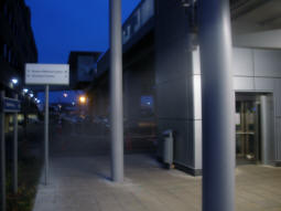 The lift up to the stop from by the stairs
