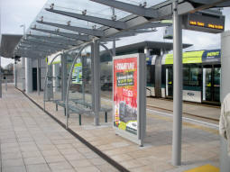 Looking towards the end of the line from by platform B