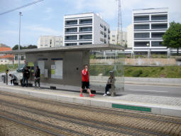 The platform for trams to Senhor de Matosinhos from the other platform