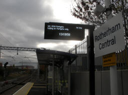 The platform for trams to Parkgate