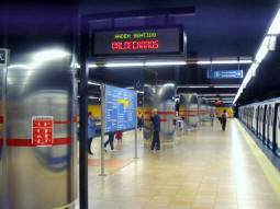 One of the metro platforms
