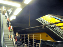 Exit from one of the metro platforms