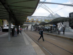 The platforms from by the westbound
