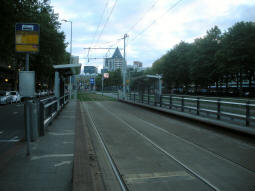 The platforms from the eastbound side